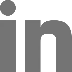 Grey LinkedIn Icon
